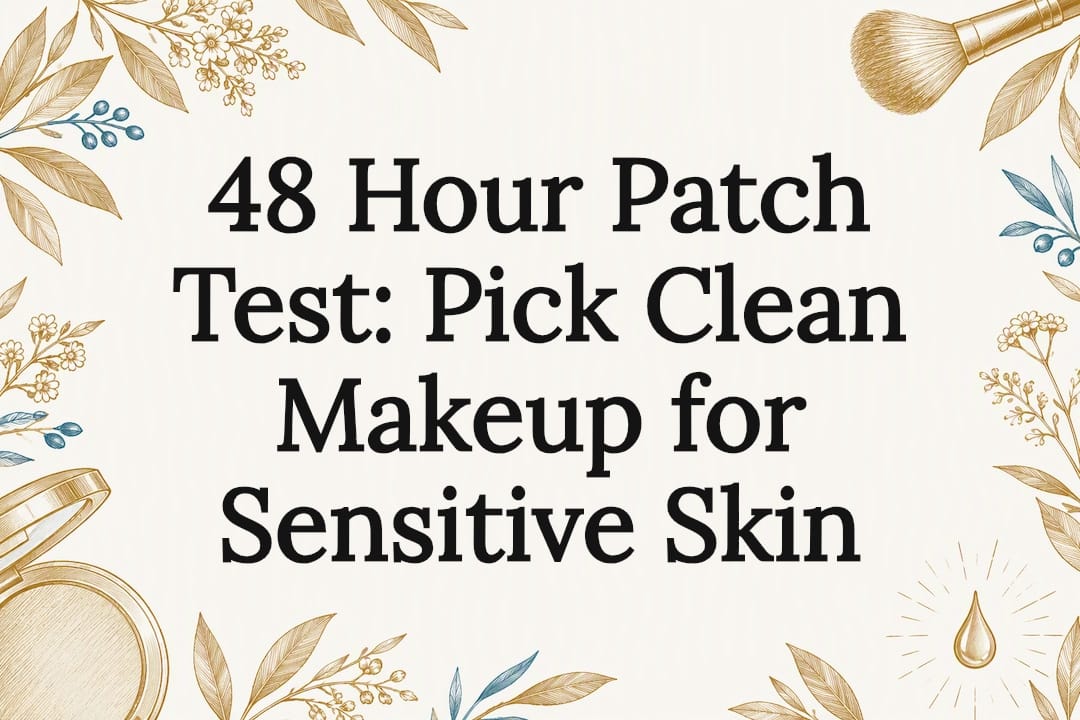 Decorative sensitive skin makeup title card