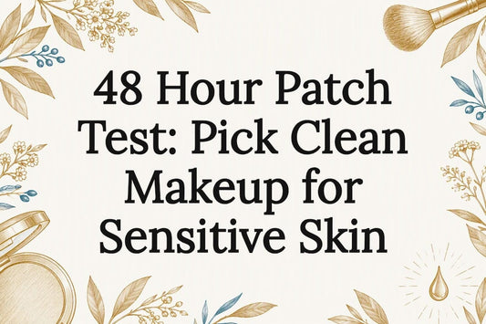Decorative sensitive skin makeup title card