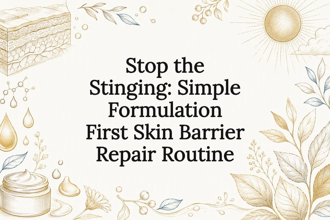 Decorative skin barrier repair title card