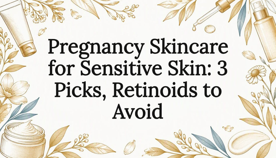 Skincare and botanical title card illustration